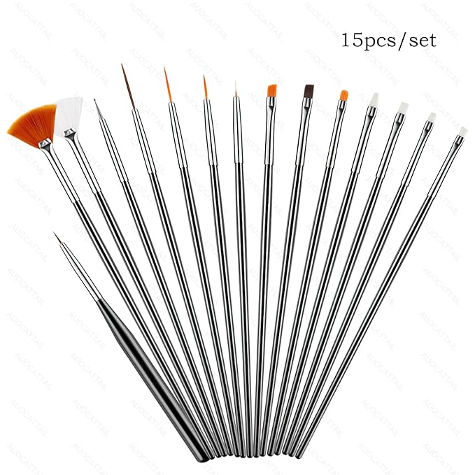 Auocattail nail art tool set