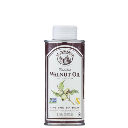 La Tourangelle, Roasted Walnut Oil, Plant-Based Source of Omega-3 Fatty Acid, Cooking, Baking, & Beauty, 8.45 fl oz