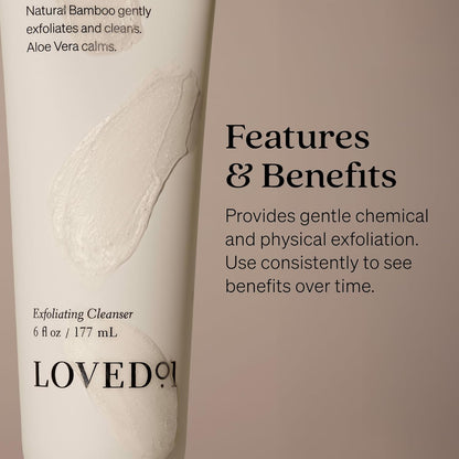 Face & Body Exfoliating Cleanser, John Legend Skincare, Hydrating & Moisturizing Wash, Helps Skin Irritation, with Mandelic Acid for Gentle Exfoliation, 2-Pack (6 oz each)