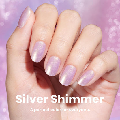 Beetles Nail Strengthener - Gold Purple Nail Concealer Fast Air Dry Shimmer Air Dry Nail Growth for Damaged Uneven Nails Fingernail Polish Imperfection Masking for Gold Shimmer Manicure Salon Quality