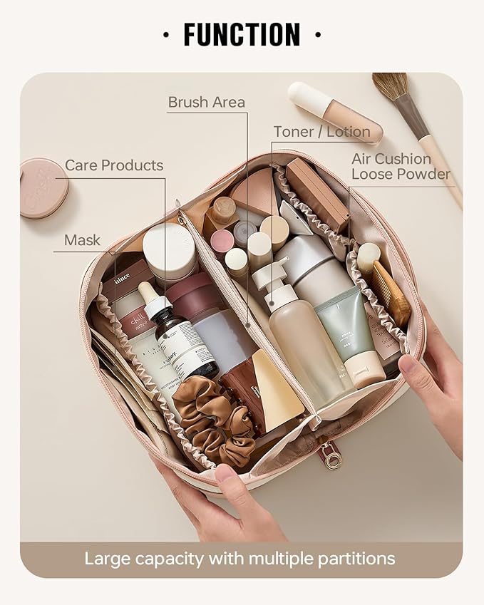 Eachy travel makeup bag,large capacity