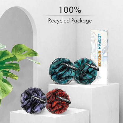 Amazerbath charcoal loofah sponge, shower