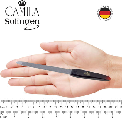 CS18 Sapphire Metal Nail File for Natural Nails Fingernail and Toenail Care, 7" Double Sided Coarse and Fine for Manicure and Pedicure