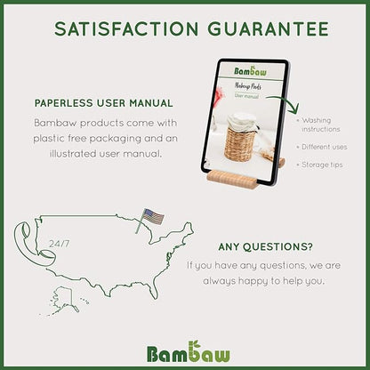 Bambaw reusable makeup remover pads