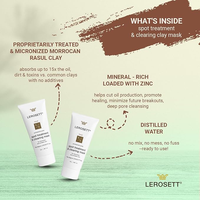 Lerosett facial clay for acne,