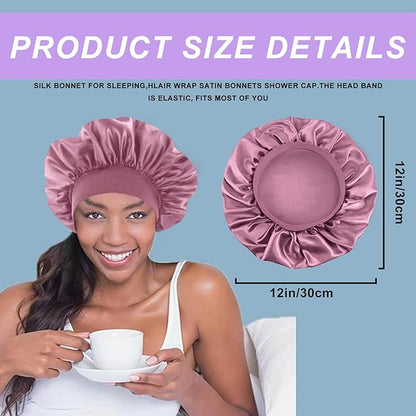 4pcs silk bonnet for sleeping,hair