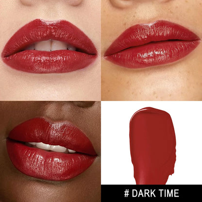 MAKI YIKA Moisture Dark Red Lipstick for Women Hydrate Lip Balm for Dry Cracked Lips Weightless Glossy Lip Color Juicy Finish,MA052 Dark Time