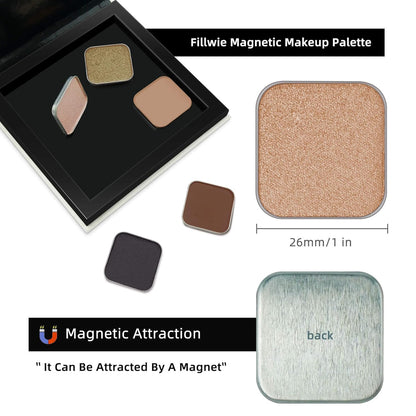 Magnetic Single Matte Eyeshadow with Metal Pan, Long-lasting Natural Nude Color neutral Look, Base Eyeshadow Powder for Empty Magnetic Palette (Amber Aura)