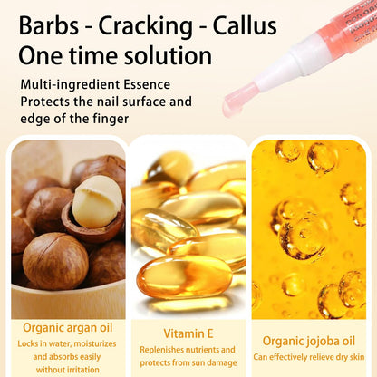 Cuticle Oil Pen Sweet Almond Nail Growth Serum and Repair Treatment Hydrating Oil for Dry Cuticles and Skin Cuticle Buddy Revitalize Nails with Radiant Cosmetics' Nail Growth Oil (6pcs)