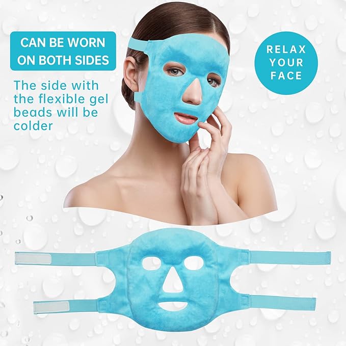 Cold face eye mask ice