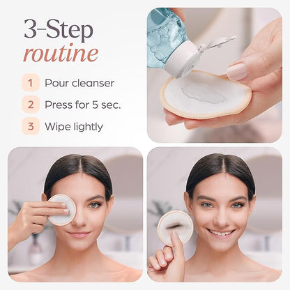 Reusable cotton rounds for face