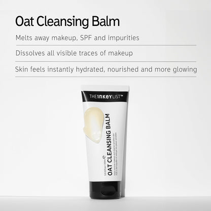 The INKEY List Oat Cleansing Balm Duo, Rich Balm Removes Makeup and Impurities, Reduces Redness, 5.0 fl oz (2 Pack)