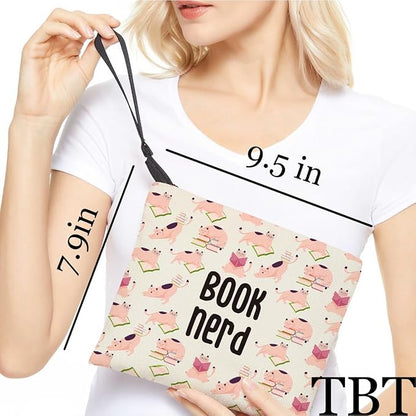Book nerd gifts makeup bag