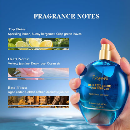 Leave In Conditioner Spray, Hair Perfume for Women, Hair Spray with Vitamin B5, Moisturizing & Nourishing Damaged Hair, Osmanthus Aroma, 2.5 Fl Oz, Present Edition with 2 Additional Mini Samples