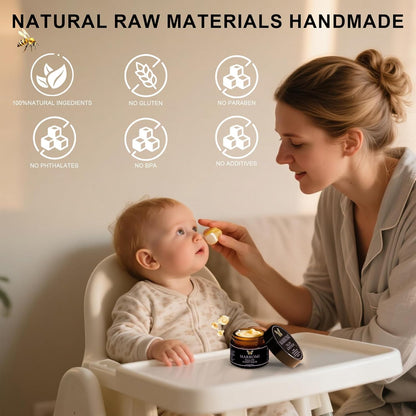 Marromi Beef Tallow for Skin, Tallow Honey Balm, Organic Grass-Fed Beef Tallow Balm with Raw Honey, Natural Soothing Moisturizing (Lavender scent)