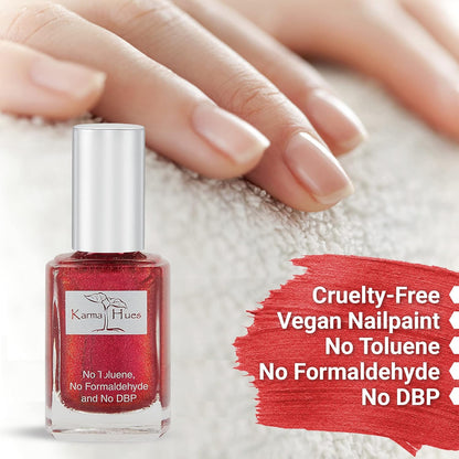 Karma Organic Natural Nail Polish-Non-Toxic Nail Art, Vegan and Cruelty-Free Nail Paint (West Palm)