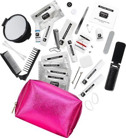 Pinch Provisions Shemergency Kit for Her, 40 Emergency Essential Items, Compact, Multi-Functional Pouch, Gift for Women, Birthday, Bachelorette Parties, and More!