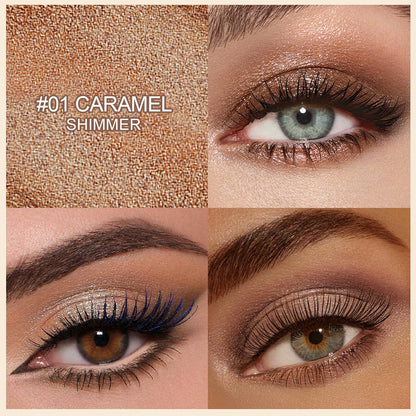 Erinde Waterproof Eyeshadow Stick, Cream Eye Shadow Stick, Long-Lasting, Crease-Proof, Cream to Powder Buildable & Blendable Eye Shadow Pencils Crayon, Vegan & Cruelty-Free, 01 Caramel