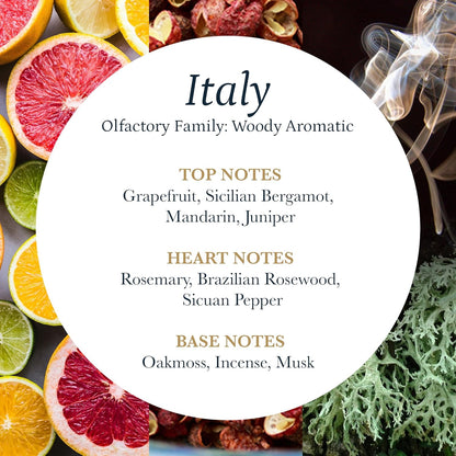 PuroSentido Italy Aroma Oil (120 ml) - Luxury Fragrance Oil for Diffusers and Humidifiers, Sicilian Lemon, White Rose & Musk Home, Hotel & Spa Scent