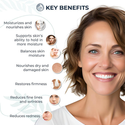 Hyaluronic Acid Face Serum - Hydrating Anti Wrinkle Anti Aging Facial Serum - With Vitamin C and E, Green Tea, Jojoba Oil - Natural and Organic - 1 Oz by Foxbrim Naturals