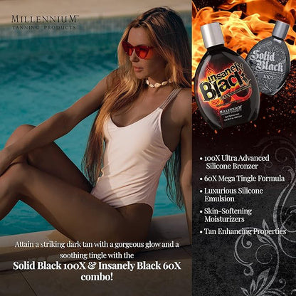 Millennium Tanning Products, Solid Black 100x