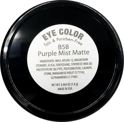 Purple Mist Matte Soft Lilac Mauve Pressed Powder Single Vegan Eyeshadow; Talc, Paraben & Cruelty Free