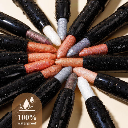 Longwear Cream Eye Shadow Sticks(25 Matte Milk Tea), Smudge-Proof, Waterproof Eyeshadow,Silky Formula Glitter With Makeup Brush,Nude Eyeshadow Stick