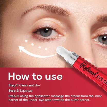 Retinol eye cream for anti-aging: