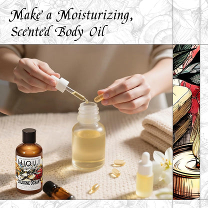 HIQILI Blanc Amour Fragrance Oil - for Candle, Soap & Perfume Making, Inspired by Byrdo Bl.nche, Floral Scent, Add to Body Oil, for Essential Oil Diffuser - 1 Fl Oz