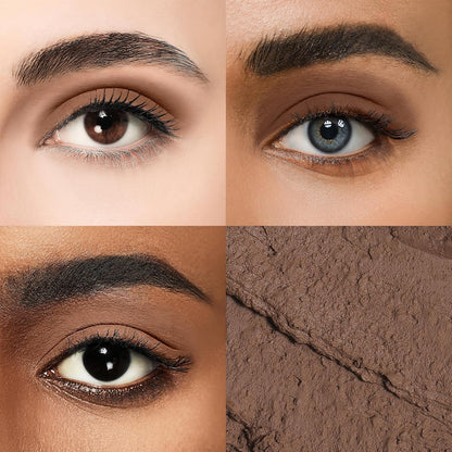 Cream Waterproof Hypoallergenic Eyeshadow Stick, long wear Metallic Glitter Matte Eye Shadow Pencil With Makeup Brush, Eye Brightener, 31 Matte Turkish Coffee