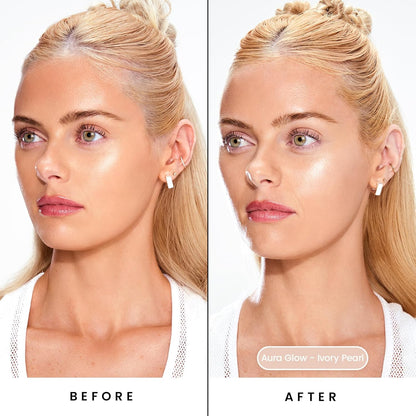 Sacheu Liquid Glow STAY-N Liquid Highlighter & Illuminator Makeup — 30ml Long Lasting Luminous Glow Lightweight Dewy Finish, Aura Glow