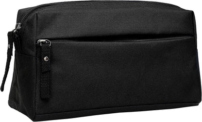 BuyAgain Toiletry Bag, Toiletry Travel Bathroom Bag Waterproof Cosmetic Make up Pouch Dopp Kit For Men or Women, Black