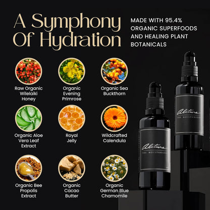 Alitura Naturals Face Moisturizer for Men & Women – 100ml Daily Hydrating Cream with Aloe Vera, Bee Propolis, Sea Buckthorn, & Honey – Anti-Aging, Soothing, Non-GMO, USA Made