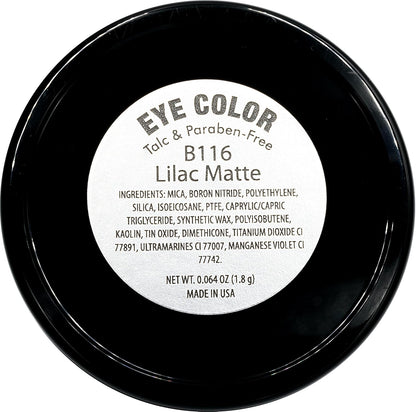 Lilac Matte Soft Light Pink Pastel Purple Lavender Pressed Powder Single Vegan Eyeshadow; Talc, Paraben & Cruelty Free