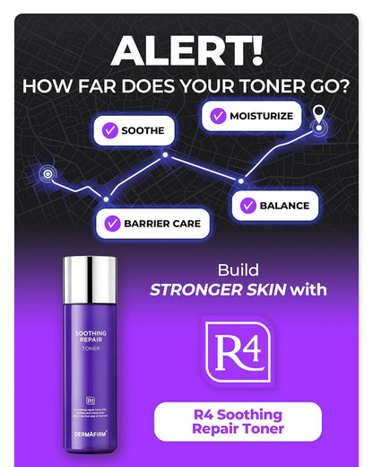 Soothing Repair Face Toner R4 | Hydrating Moisturizing & Soothing Toner for Skin Troubles w/Eucalyptus, Peptide & Collagen | Gentle for All Skin Types No Animal Trials No Paraben 6.76 fl oz