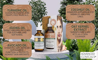Advanced clinicals turmeric oil blemish