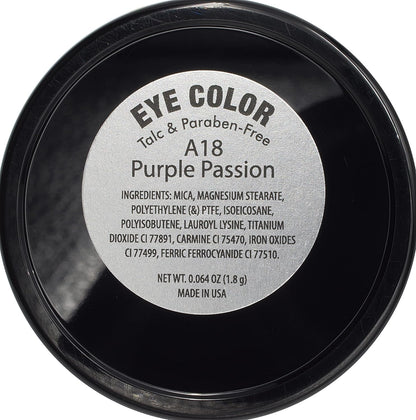 Purple Passion Shimmering Violet Mauve Pressed Powder Single Eyeshadow; Talc, Paraben & Cruelty Free