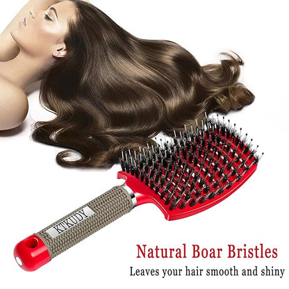 Detangling Brush Boar Bristles Set