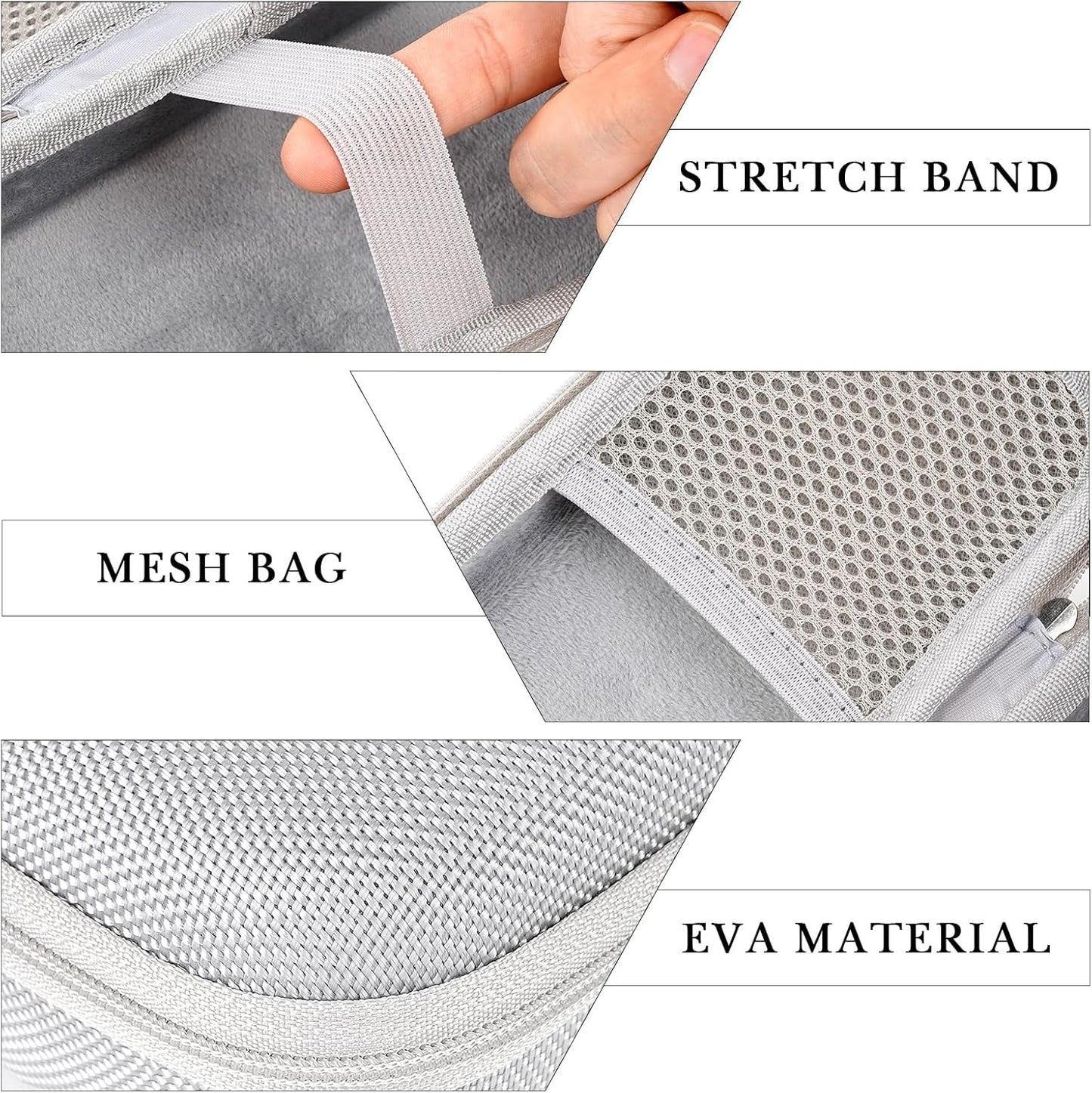 Linkidea Hard Shell Shaver Travel Case, Compatible with Philips Norelco 2400, 3600, MANSPOT Electric Razor, Portable Storage Organizer (Silver)