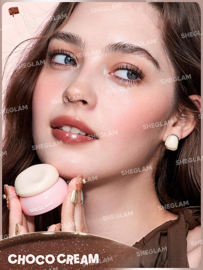 SHEGLAM Hydra Jelly Pocket Lip Jam Hydrating Nourishing Lip Gloss Moisturizing Lip Makeup-Choco Cream