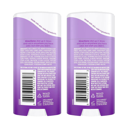 Lume Deodorant Cream Stick - Underarms and Private Parts - Aluminum-Free, Baking Soda-Free, Hypoallergenic, and Safe For Sensitive Skin - 2.2 Ounce (Pack of 2) (Lavender Sage)