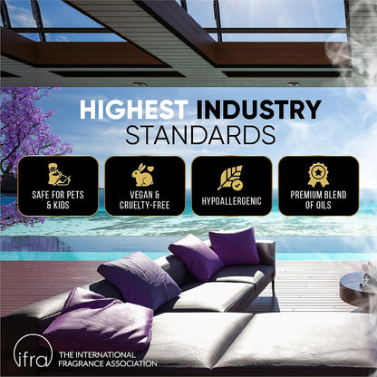 Luxury Hotel Fragrances - Hotel Fragrance Oil - Diffuser Oil Blends for Aromatherapy (Poolside) 4.05 Fl Oz (120ml)