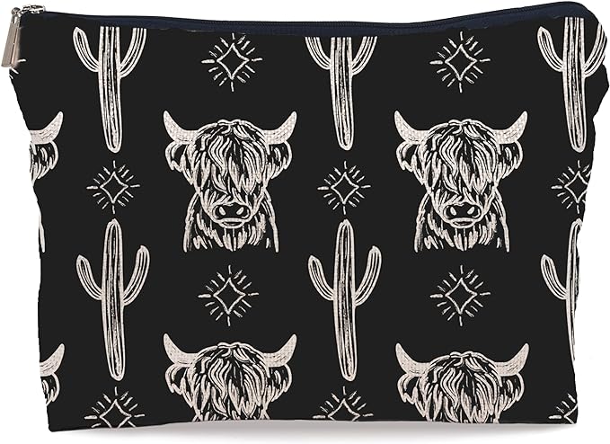 Western black makeup bag,western gifts