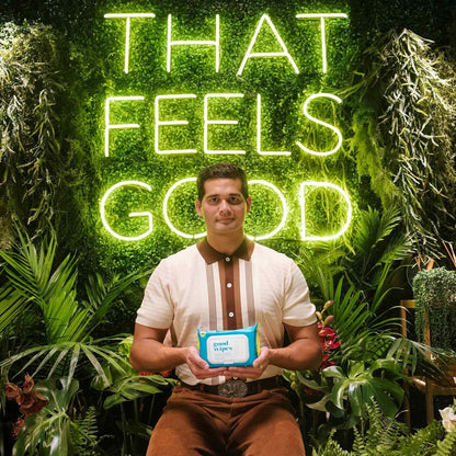 goodwipes Flushable Butt Wipes Made with Vitamin E & Aloe - Soft & Gentle Wet Wipe Dispenser for Home Use, Septic & Sewer Safe - Largest Adult Toilet Towelettes - Cedar, 180 Count (3 Packs)