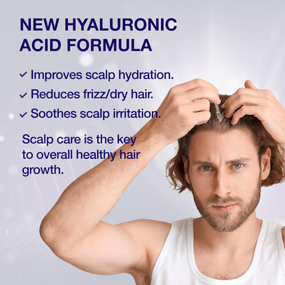 "Guyology Labs Biotin Hair Growth Serum for Men, Women & All Types of Hair - DHT Blocker & Scalp Serum - Hyaluronic Acid, Citrus - Anti Thinning Hair - Anti Hair Loss - Hair Regrowth - Made in USA"