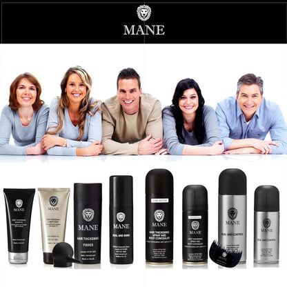 Hair Thickening Fiber Spray by Mane (200 ml, Black)