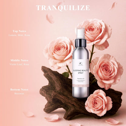 Pillow Ritual Aromatic, Calming and Relaxing Pillow Mist, Linen and Fabric Sleep Spray, Infused with Natural Essential Oils Enhance Bedtime Routine, Roses Rosewood Aluminium Bottle 4.05 oz