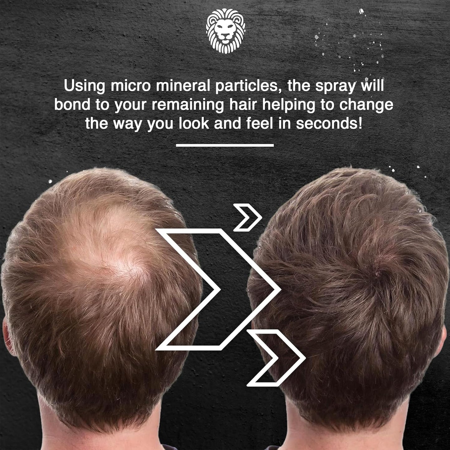 Mane Hair Thickening Spray & Root Touch Up, Instantly Thicker Hair for Men & Women, Fill in Hairlines and Hide Thinning and Fine Patches - Black, 12 Colors (6.76 oz)