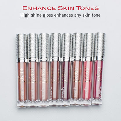 Mirabella Luxe Advanced Lip Gloss, Hydrating Non-Sticky High-Shine Lip Gloss for Women, Infused with Vitamin E & Jojoba Oil, Long-Lasting & Cruelty-Free - Original Sublime (Rich Purple Plum)