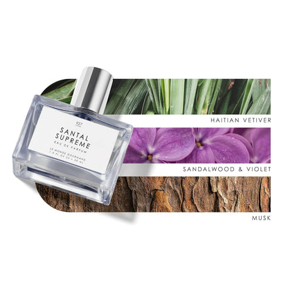 Le Monde Gourmand Santal Supreme Eau de Parfum - 1 fl oz (30 ml) - Sandalwood, Violet, Musky Perfume Notes